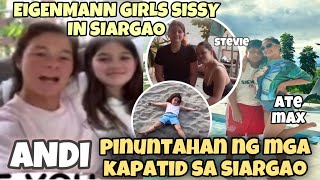 Eigenmann Sisters nasa SIARGAO dinadamayan si Andi para sumaya at makabonding sina Ellie, Lilo Koa