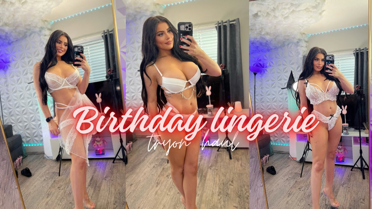 Birthday Lingerie Try On  #tryon #birthdaygirl 