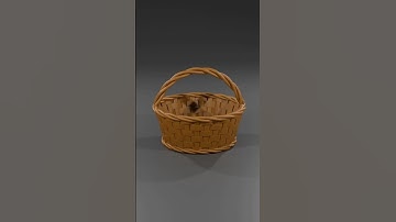 How to Make a Woven Basket in Autodesk Maya | Timelapse tutorial. #maya #autodesk #3dmodeling