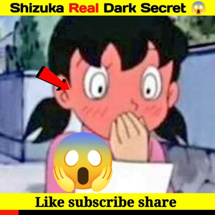 Shizuka Real Dark Secret revealed 😱 #doraemon #zec79 #shorts
