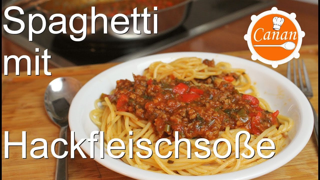 Spaghetti mit Paprika-Hackfleischsoße - richtig lecker! Nudelrezept ...