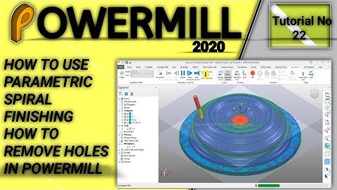 Parametric spiral finishing Toolpath Urdu/Hindi 5 Axis Tutorial
