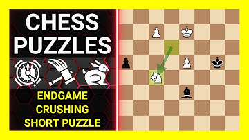 Chess Puzzles to Practice. Themes: Endgame, Crushing, Short puzzle. Learn Chess