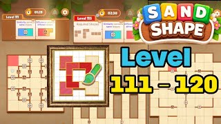 Sand shape level 111 - 120 solution walkthrough 