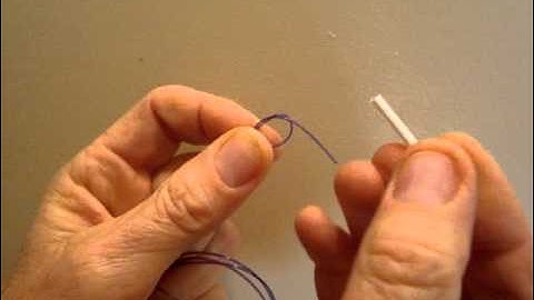 Harp String Knot Tying 1