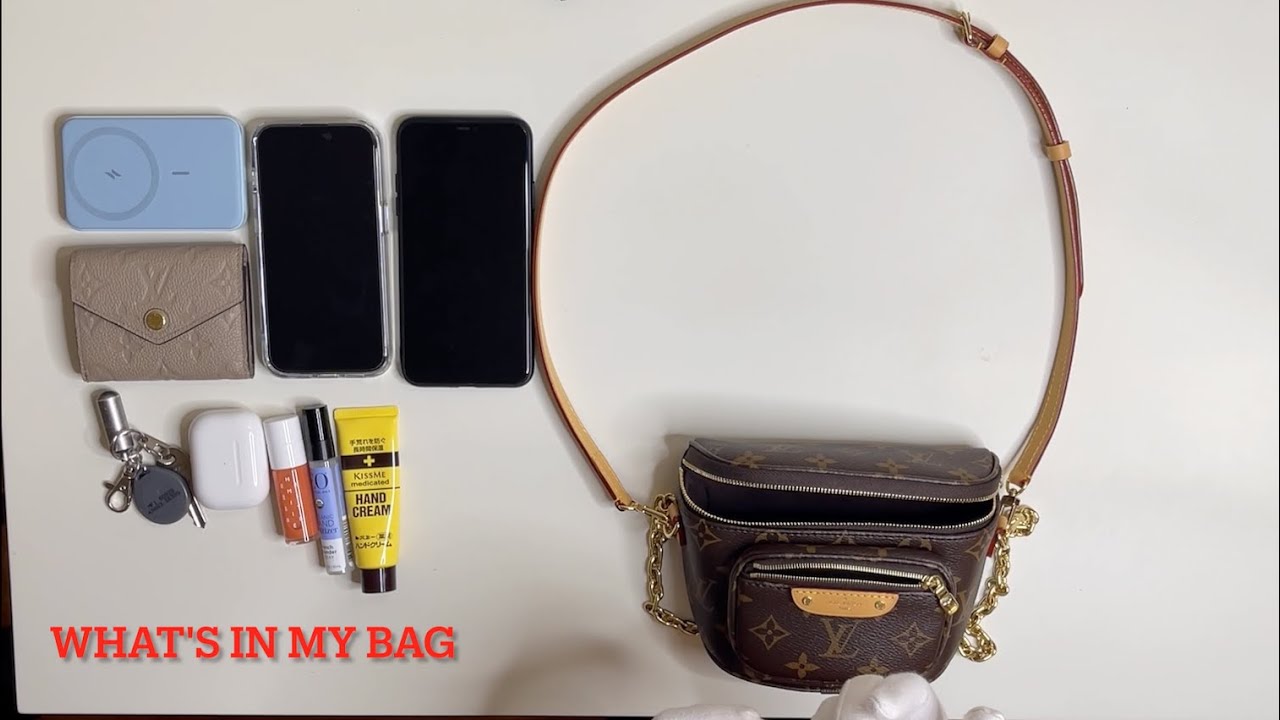 Worlds smallest what's in my bag 👛 #whatsinmybag #louisvuitton