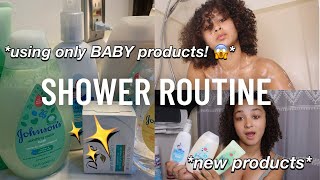 Shower Routine Using Only Baby Products