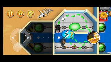 Robbery Bob chapter 3 - the easiest way to escape from being exploded in the secret lab "fireworks"💥