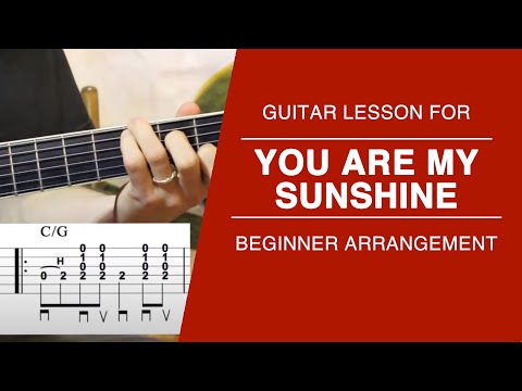You Are My Sunshine- Carter Style Guitar Lesson- FREE TABS!