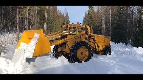 Epic 2 Day Snow Plowing a Remote Forest Road in Swedish Lapland