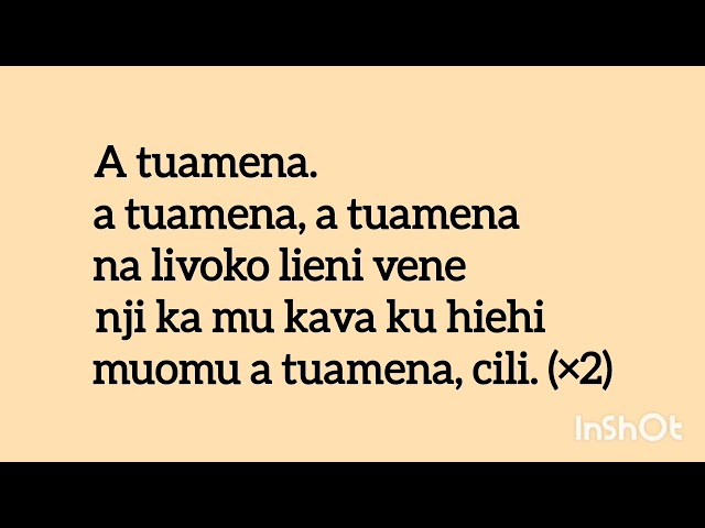 Luchazi Gospel - A nji tuamena (lyrics) class=