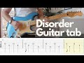 Disorder  joy division guitar tab cover
