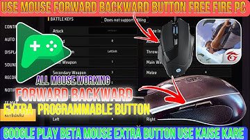 How to use Backwards Forward Mouse Button in google play beta | free fire pc version #googleplaybeta