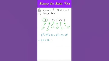 Binary to Base Ten #shorts
