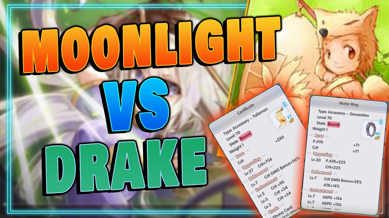 The Ultimate MOONLIGHT vs DRAKE Damage Test [Ragnarok X Next Generation] [FIL]