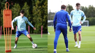 Kai havertz 1st chelsea training ...