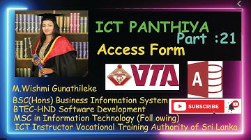 Creating /Customizing forms in Access | ICT Panthiya