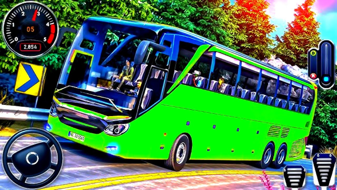 Real Uphill Bus 🚌 Drive Simulator 3D - Offroad Bus Driving Simulator | Bus Simulator | Bus Game 