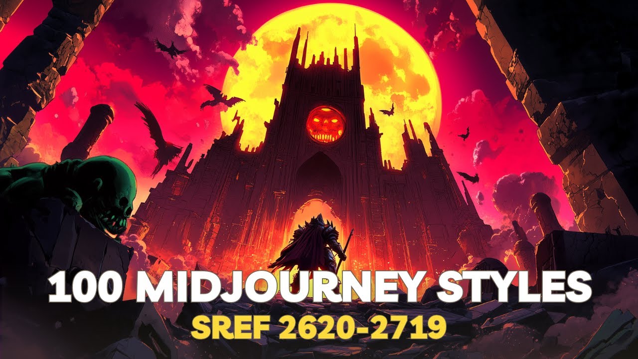 100 Midjourney STYLE reference CODES (2620-2719) - YouTube