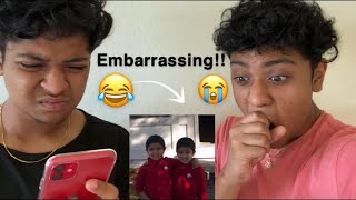 Reacting To Our Hilarious Old Pictures  *embarrassing * !!