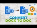 How to Convert DOCX to DOC