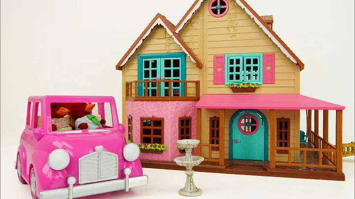 बच्चों, चलो Woodzeez खिलौना गुड़ियाघर के साथ आम शब्द सीखें!