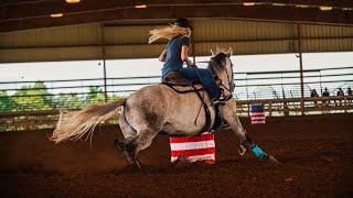 MY FIRST BARREL RACE IN OVER A YEAR!