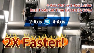 Cut CNC Time 50%-4 Axis vs 2 Axis Battle!#cnc #cncmachining #cncservices #cnctechnology #machinist