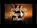 notas de zampoa titanic