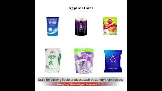 liquid detergemt soap pouch filling packing sealing machine(ready made pouch)