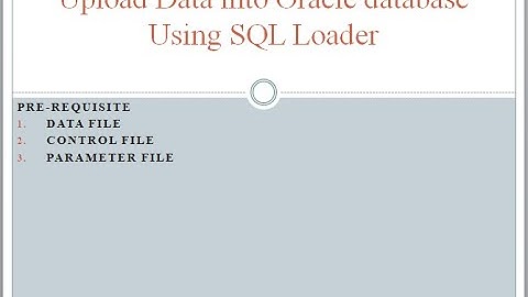 Upload external file data into Oracle database table from Command Line.