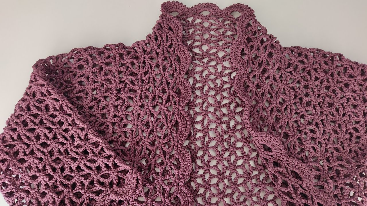 Başka Yerde Yok 💯 Yıldızlı #Tığ İşi Örgü Hırka Yapımı #crochet #örgü #tığişi  #model #diy #tutorial