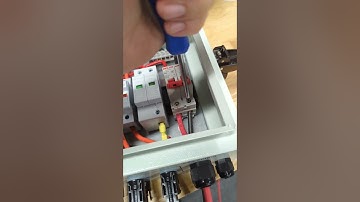 Wiring up a PV Combiner Box #solar #solarmounting #pvsolar #greenpower