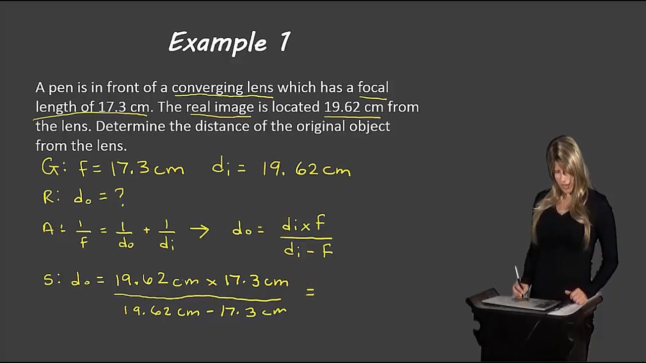 Уравнение тонкой линзы