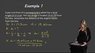 Thin lens equation