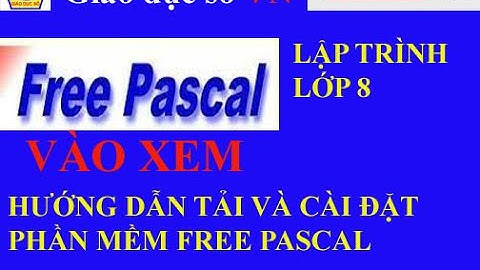 Hướng dẫn cài phần mềm Free Pascal