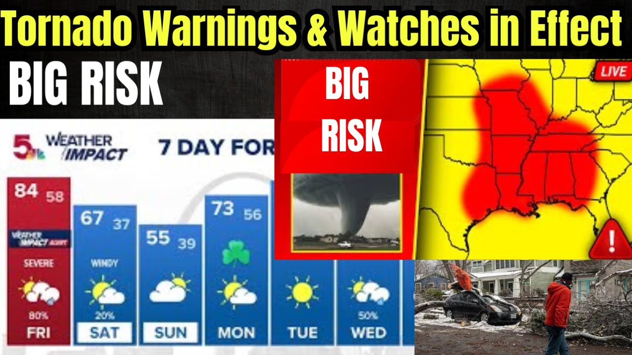 BREAKING Major Tornado Outbreak Coverage - Violent Tornadoes Possible ...