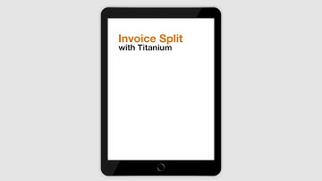 Understanding the split invoice