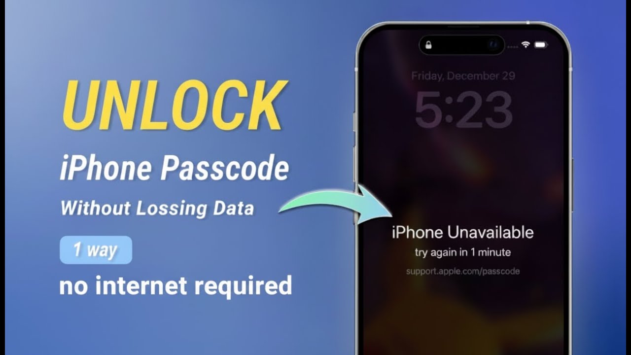 unlock iphone without passcode | forgot iphone passcode without losing data | 2025 New All iphone 17