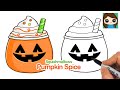 How to Draw a Pumpkin Spice Latte | Squishmallows