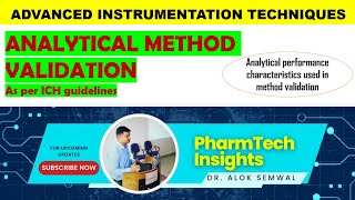Analytical method validation: as per PCI Syllabus