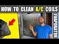 How to clean ac evaporator coils