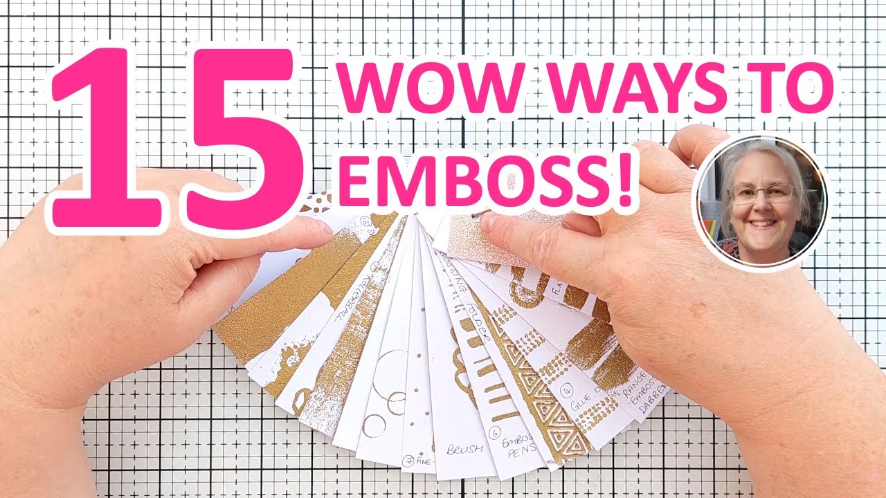 15 WOW WAYS with Embossing Ink for Fabulous Results! [2025/108] - YouTube