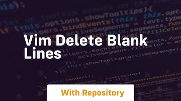 vim delete blank lines