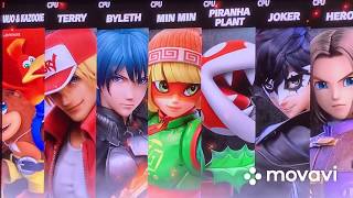 Banjo Kazooie VS Terry VS Byleth VS Min Min VS Piranha Plant VS Joker VS Hero In Smash Ultimate