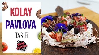 Kolay Pavlova Tarifi Hafif Meyveli Yaz Tatlısı🍓