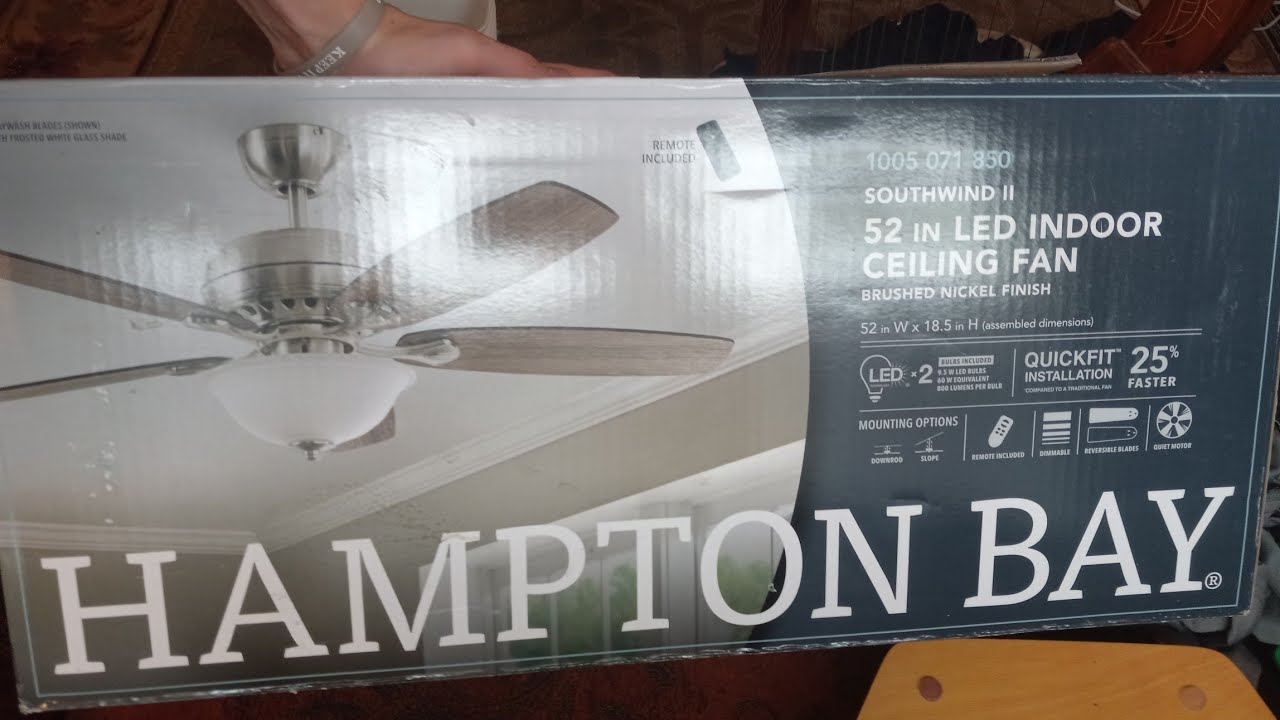 Hampton Bay Southwind II Unboxing - YouTube