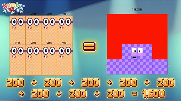 8 GROTE NUMMERBLOKKEN OPTELLEN | GROTE GETALLEN OPTELLEN EN VERMENIGVULDIGEN | LEREN TELLEN | COL...