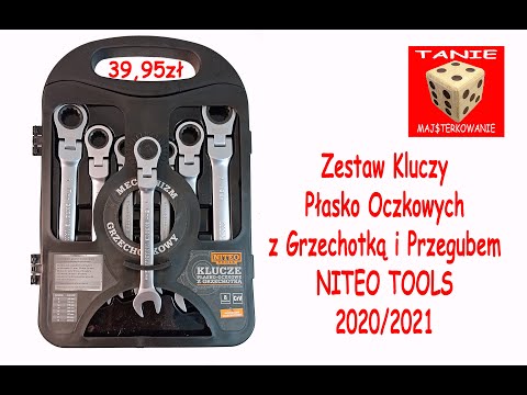 Wideo: Zestaw Kluczy Z Grzechotką: Oczkowe Klucze Z Grzechotką I Klucze Krzyżowe Ze Złączem W Walizce