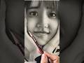 Japanese woman | Lovely smile | Pencil drawing | Watch full video, link in description